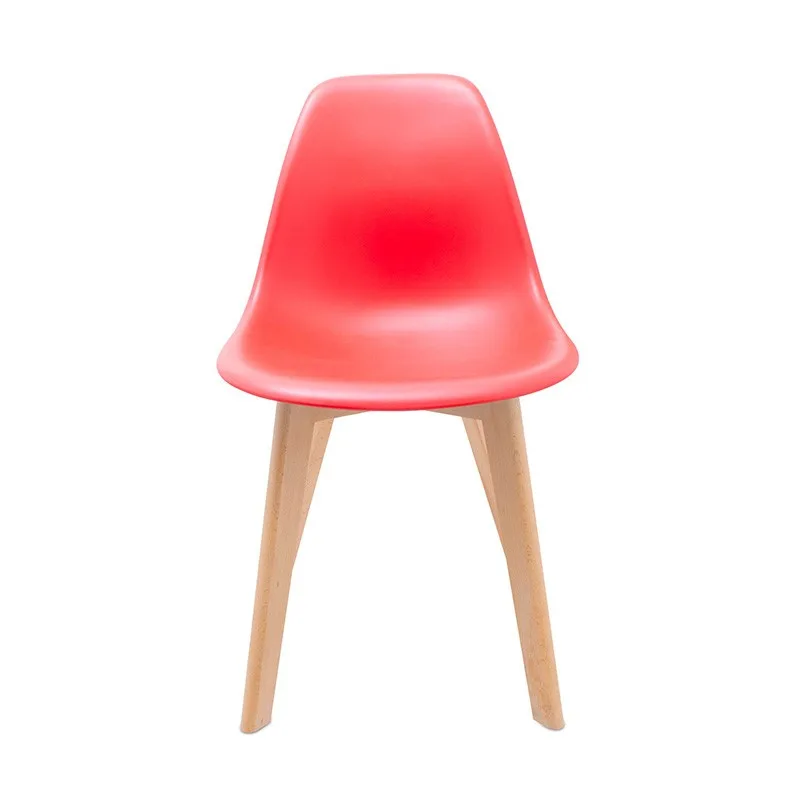 Chaise Design Avec Pieds En Bois De Hêtre SCHOOL Red GASOLINE - Zenkaa