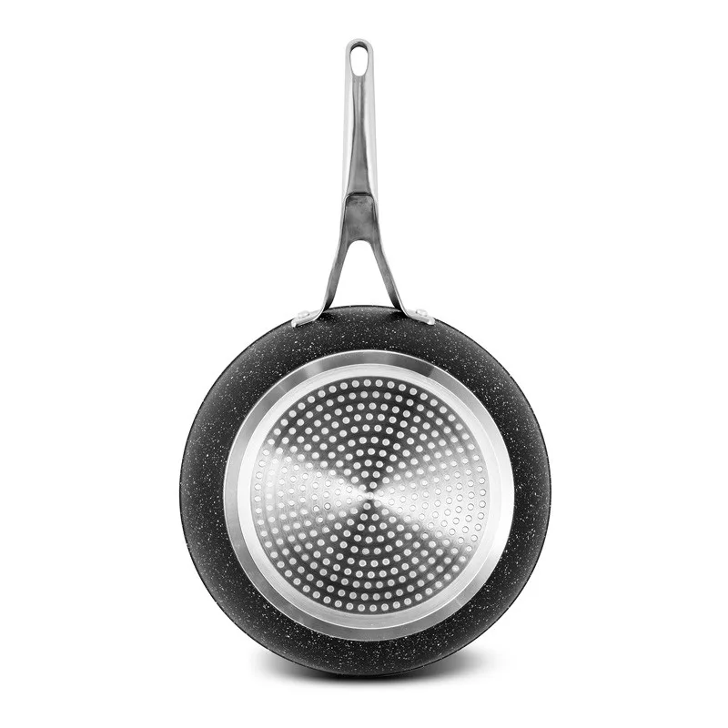 Sauteuse Aluminium Forge 26cm 2.9l Effet Pierre Couvercle Verre TFI - miniature 5 - Zenkaa