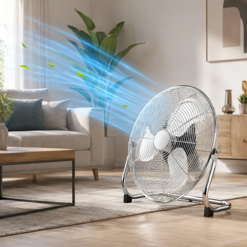 Ventilateur - Brasseur D'air Métal - 45 cm - 100 W - 3 vitesses - Inclinable - miniature 3 - Zenkaa