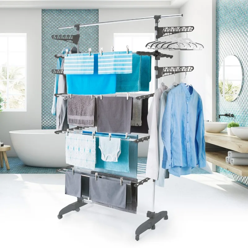 Etendoir multifonction 40M d'étendage avec accessoires ULTRA40+ GARNIER - miniature 4 - Zenkaa