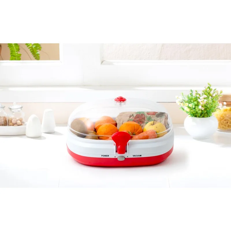 Kitchencook - FRESHMASTER_RED - Boîte sous vide électrique - Conservation pain et fruits - Rouge - miniature 2 - Zenkaa