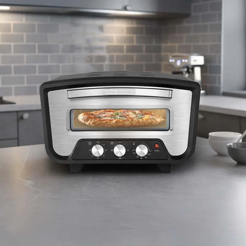 KITCHENCOOK - K PIZZA LITE - Four à pizza - 2200 W - Pierre à pizza et pelle - miniature 5 - Zenkaa
