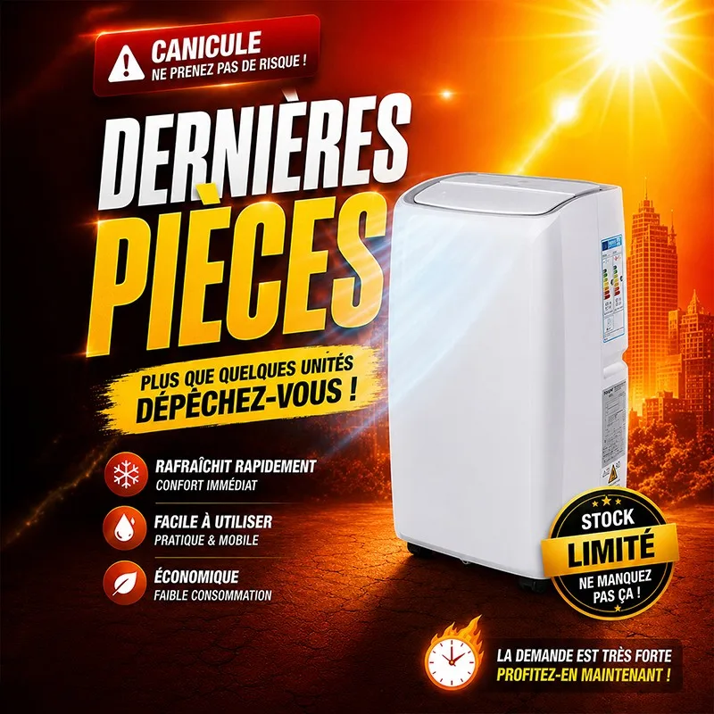 Climatiseur mobile 12000 BTU Avec Déshumidification - miniature 3 - Zenkaa