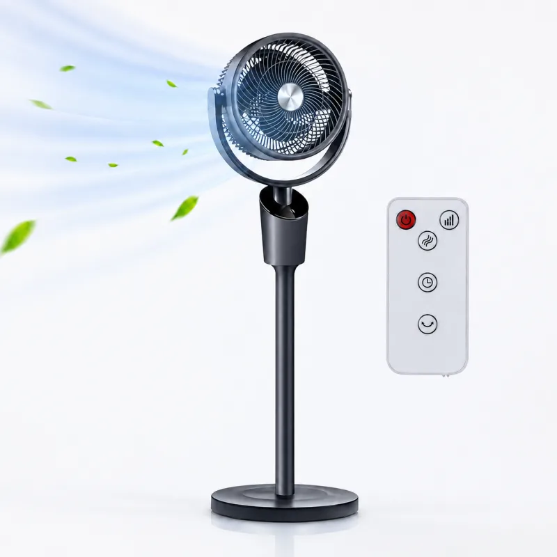 Ventilateur numérique 3D - 50 W - Télécommande - 3 vitesses - Minuterie 8 h - Zenkaa