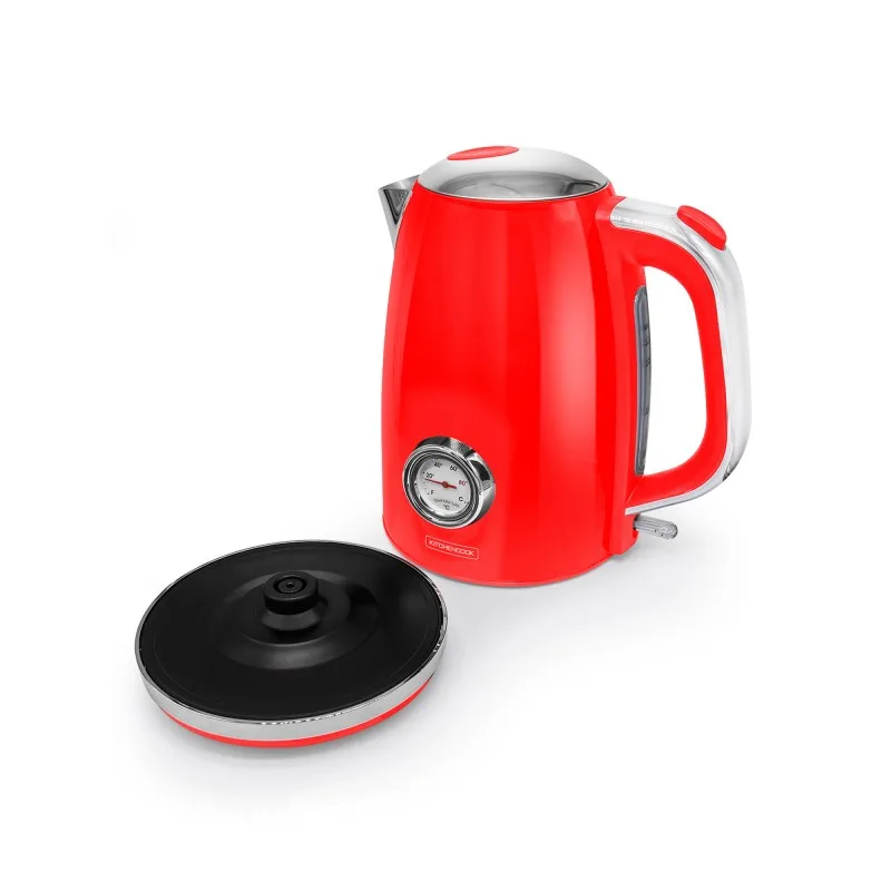 Kitchencook - RETRO_TEA_RED - Rouge - Bouilloire rétro 1,7 L - Thermomètre intégré - 2200 W - miniature 4 - Zenkaa