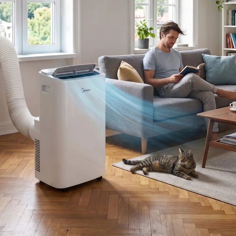 MIDEA - Climatiseur portable réversible 12 000 BTU - Chauffage & Climatisation - miniature 2 - Zenkaa