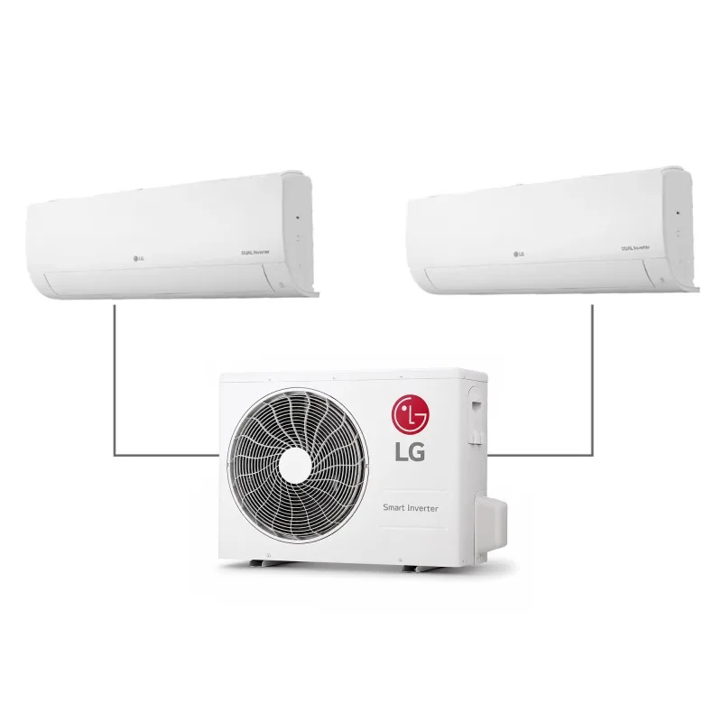 Climatiseur Multi Split LG 2-en-1 Réversible – 9000 + 12000 BTU – A++ – WIFI - miniature 2 - Zenkaa