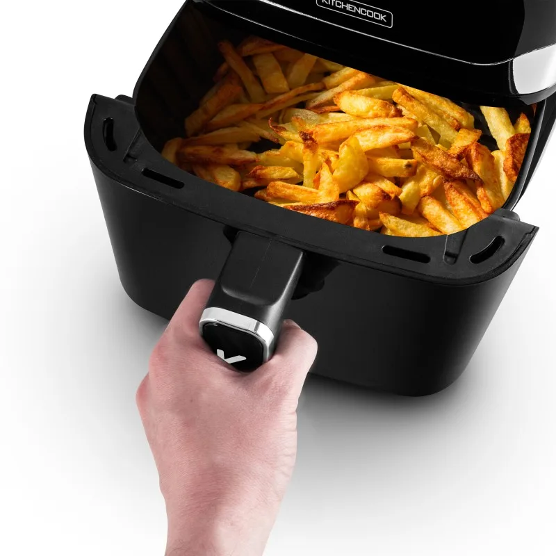 KitchenCook - AIRMED55 LED - Noir - Friteuse sans huile - 5,5 L - 10 programmes - miniature 5 - Zenkaa