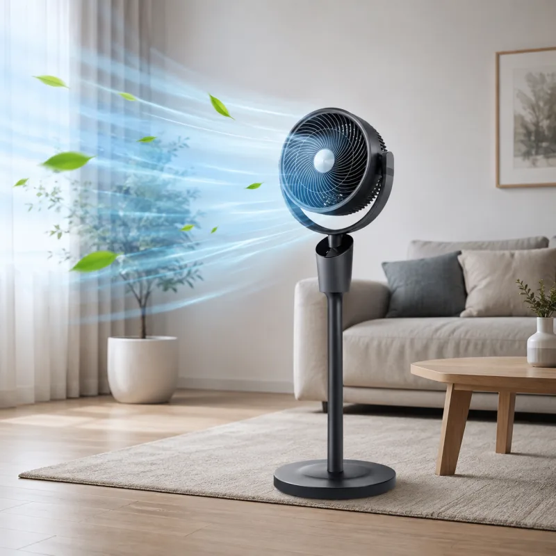 Ventilateur numérique 3D - 50 W - Télécommande - 3 vitesses - Minuterie 8 h - miniature 3 - Zenkaa