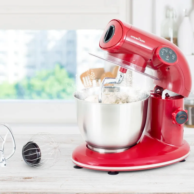 Kitchencook - Robot pâtissier AK80_RED_V2 - 1000 W 5 L - Kit pâtisserie - miniature 3 - Zenkaa