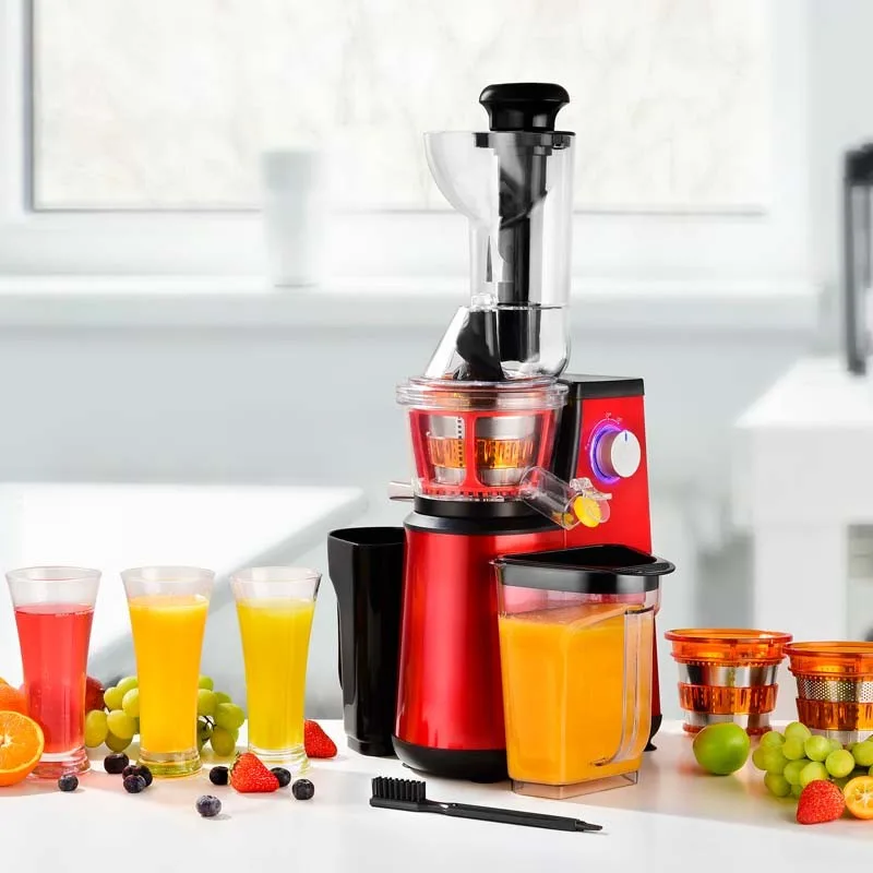 Kitchencook - Extracteur de jus ULTIMATE_RED - 400 W 60-80 tr/min - 3 tamis - miniature 2 - Zenkaa