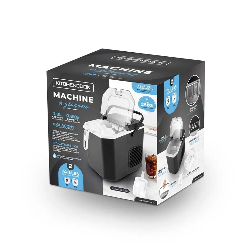 Kitchencook - CUBEO - Machine à glaçons - 12 kg/24 h - 2 tailles - Réservoir 1,3 L - miniature 10 - Zenkaa