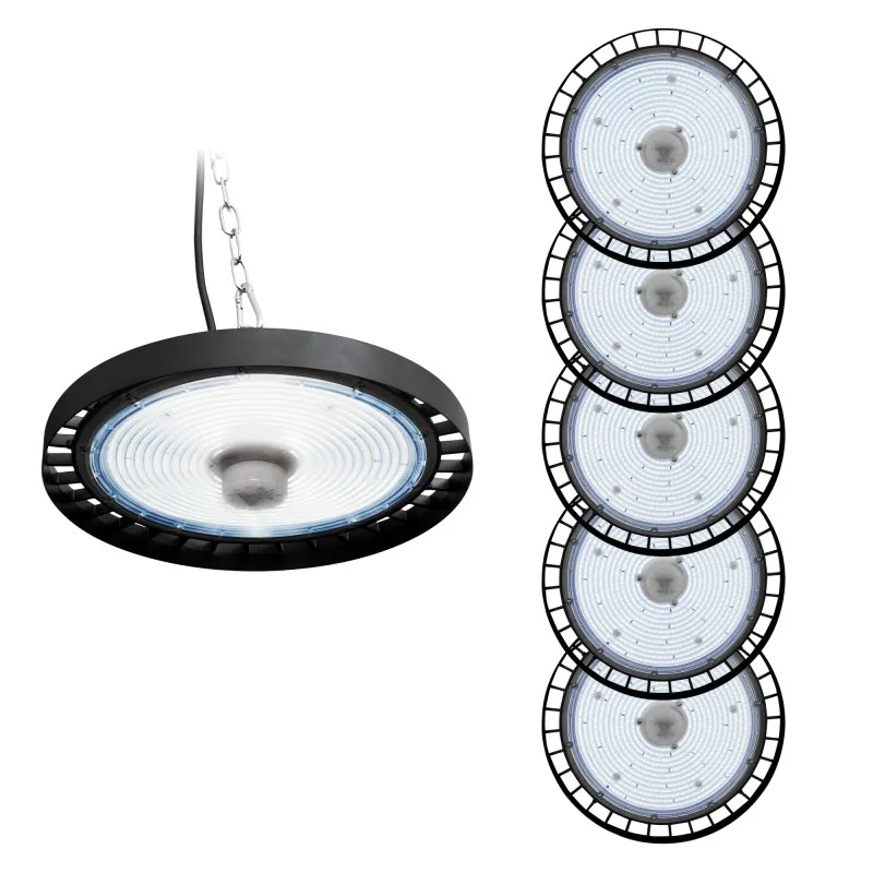 Pullman - UFO 250 - Noir - Pack 6 Highbay LED industriel - Capteur mouvement - Intensité réglable - miniature 2 - Zenkaa