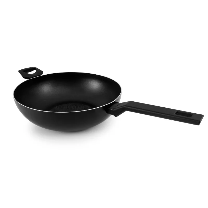 TFI - WOK30 TFI - Wok aluminium 30 cm - Revêtement antiadhésif - Tous feux dont induction - 5L - miniature 4 - Zenkaa