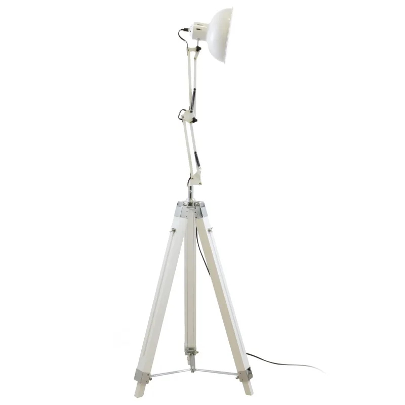 Gasoline - OFFICE_P_170_PURE - Blanc - Lampadaire décoratif - Bois et métal - Hauteur 170 cm - miniature 5 - Zenkaa