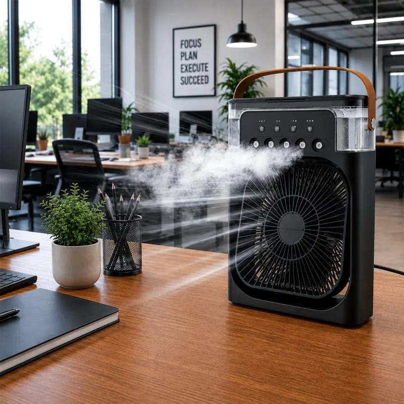 Ventilateur Brumisateur de Table – USB-C et LED - miniature 4 - Zenkaa
