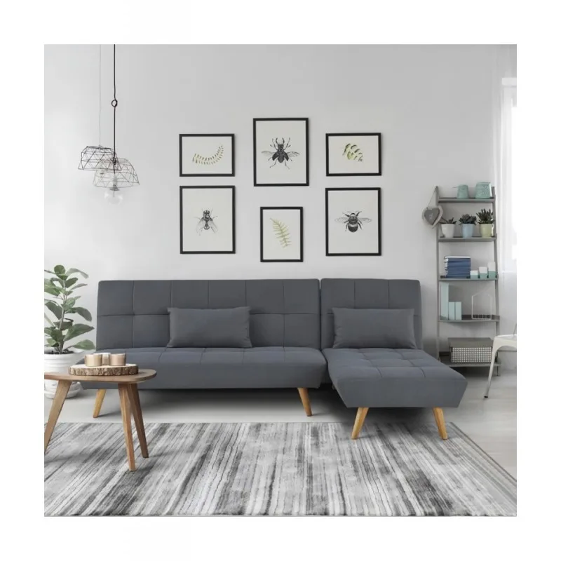 SANDRO CANAPÉ D'ANGLE CLIC-CLAC RÉVERSIBLE SCANDINAVE 3 PLACES MLSANDROANGCCGF - miniature 2 - Zenkaa
