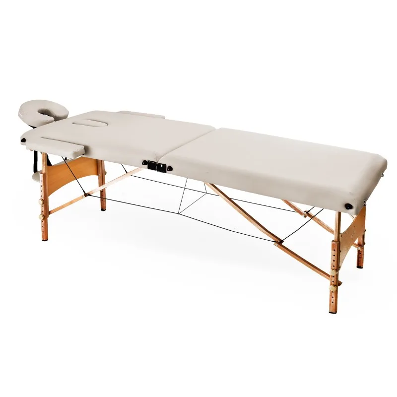 Yoghi - TDM102 CREAM - Table de massage pliante 2 zones - Bois de hêtre - Dossier réglable - Housse de transport incluse - miniature 5 - Zenkaa