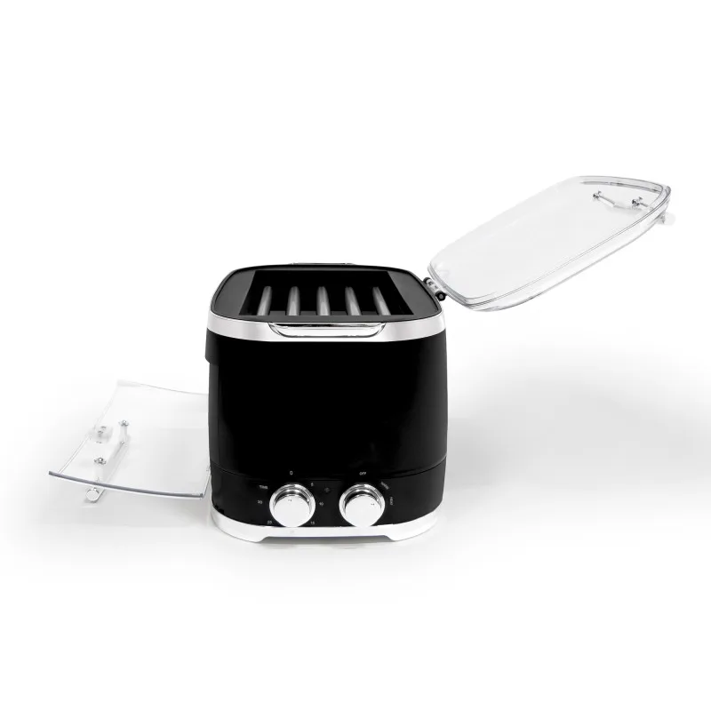 Radiola - Dogdog Black - Machine à hot-dogs - 5 rouleaux chauffants - Chauffe-pain - 260 W - miniature 6 - Zenkaa