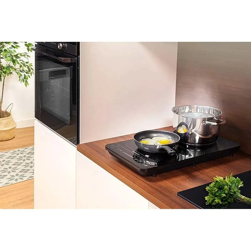 Schneider - SCIH92FB - Noir - Table induction posable 2 foyers - Zone flex - 3500 W - miniature 2 - Zenkaa