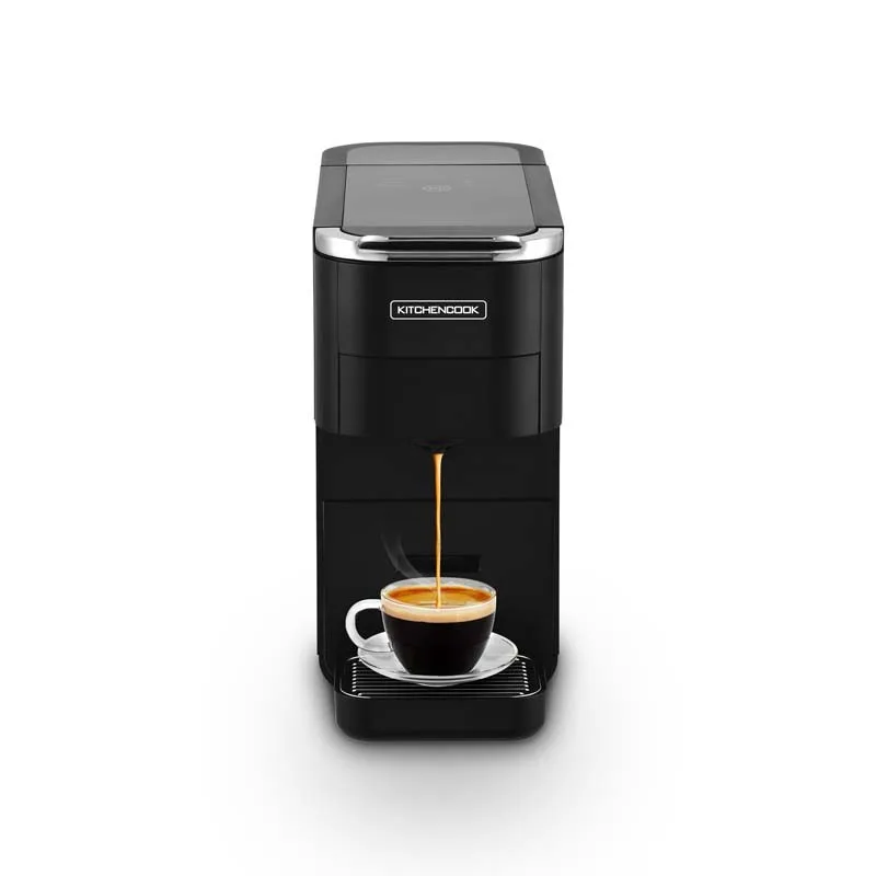 Kitchencook - Machine à café - Multi dosettes et moulu - 20 bars - Préchauffage rapide - Panneau digital - Indication LED - Noir - miniature 2 - Zenkaa