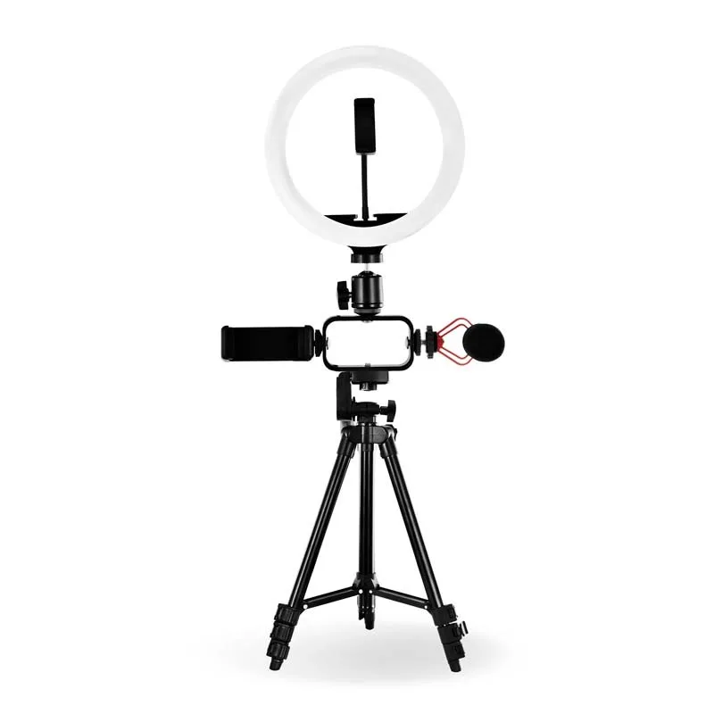 Trépied vlogging avec LED Livestreaming et microphone VLOG 550 Wi Light - miniature 9 - Zenkaa