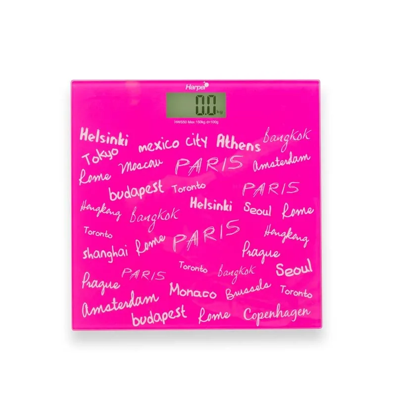 Pèse personne extra slim HWS50 rose Harper - Zenkaa