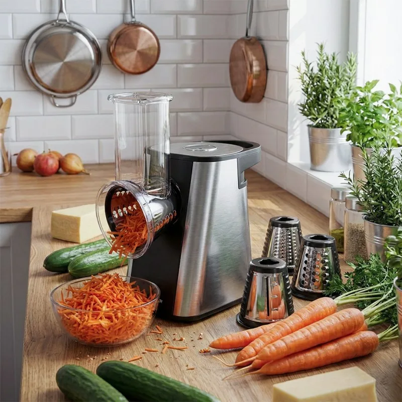 Schneider - SCFP34200X - Inox - Râpe électrique - 200 W - 4 cônes - miniature 5 - Zenkaa