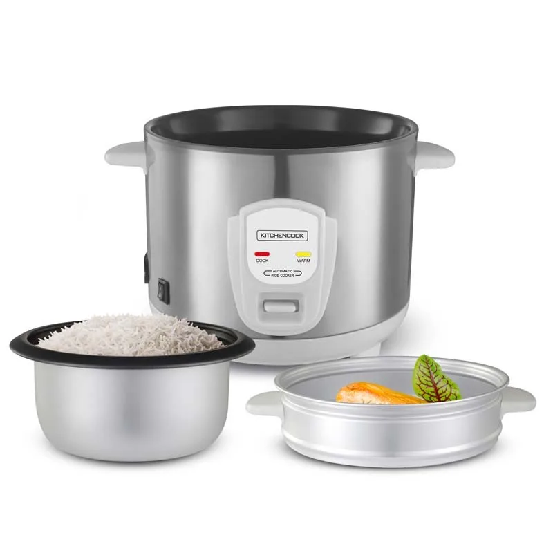 Cuiseur à riz 1.8L avec cuve métal et panier vapeur  JAPAN X Kitchencook gris - miniature 4 - Zenkaa