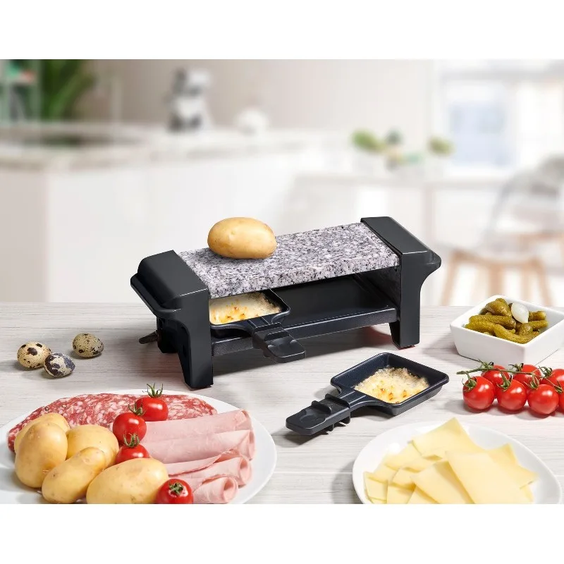 Kitchencook - RC_EVEREST - Raclette & Pierre 2 personnes - 350 W - Plaque granit - miniature 2 - Zenkaa