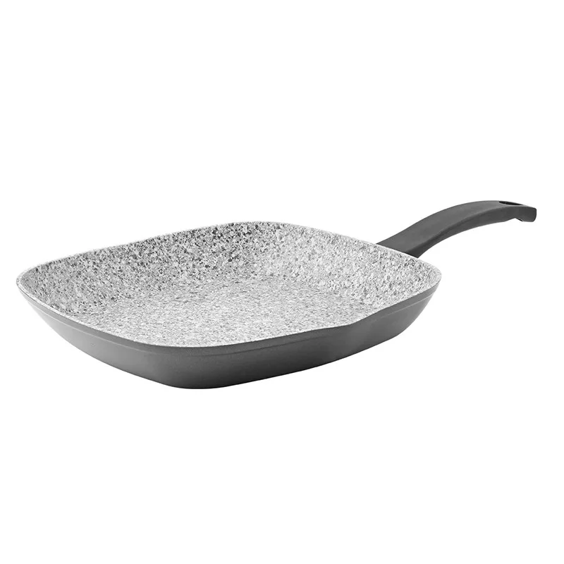 Grill en aluminium forgé anti adhésif 28CM TFI GRANIT IN Kitchencook - Zenkaa