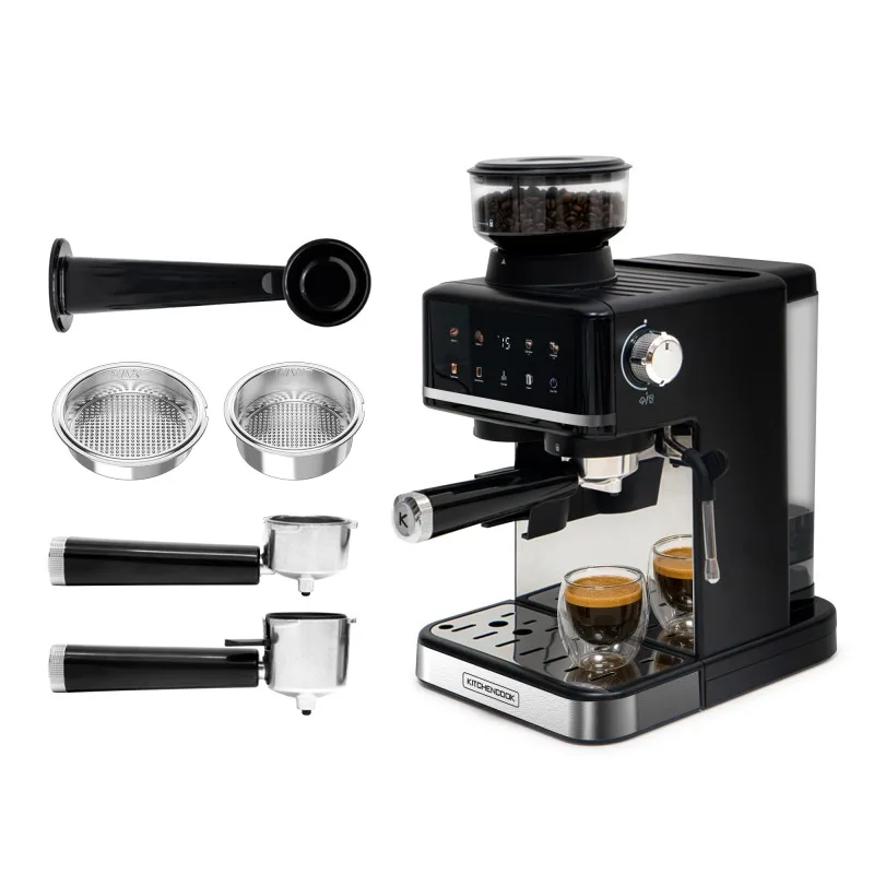 Kitchencook - Karista - Machine expresso - Broyeur à grains intégré - 20bars - Compatible Capsules et café moulu - miniature 3 - Zenkaa