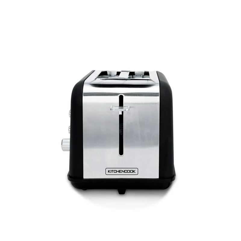 Kitchencook - TOASTEO_GLASS_BLACK - Grille-pain avec fenêtre - 2 larges fentes - 800 W - Noir - miniature 2 - Zenkaa