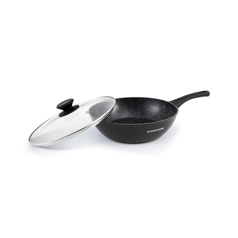 Sauteuse aluminium forgé anti adhésif 26cm TFI BOHEME Kitchencook - miniature 4 - Zenkaa