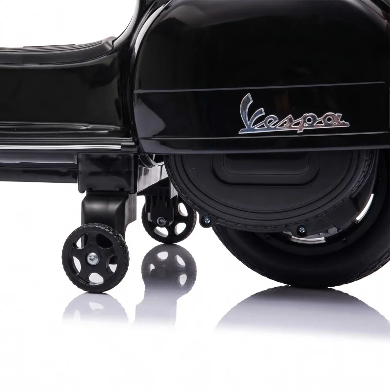Vespa - PX150 BLACK - Noir - Scooter électrique enfant - Licence officielle - Design Rétro - Marche avant et arrière - miniature 4 - Zenkaa