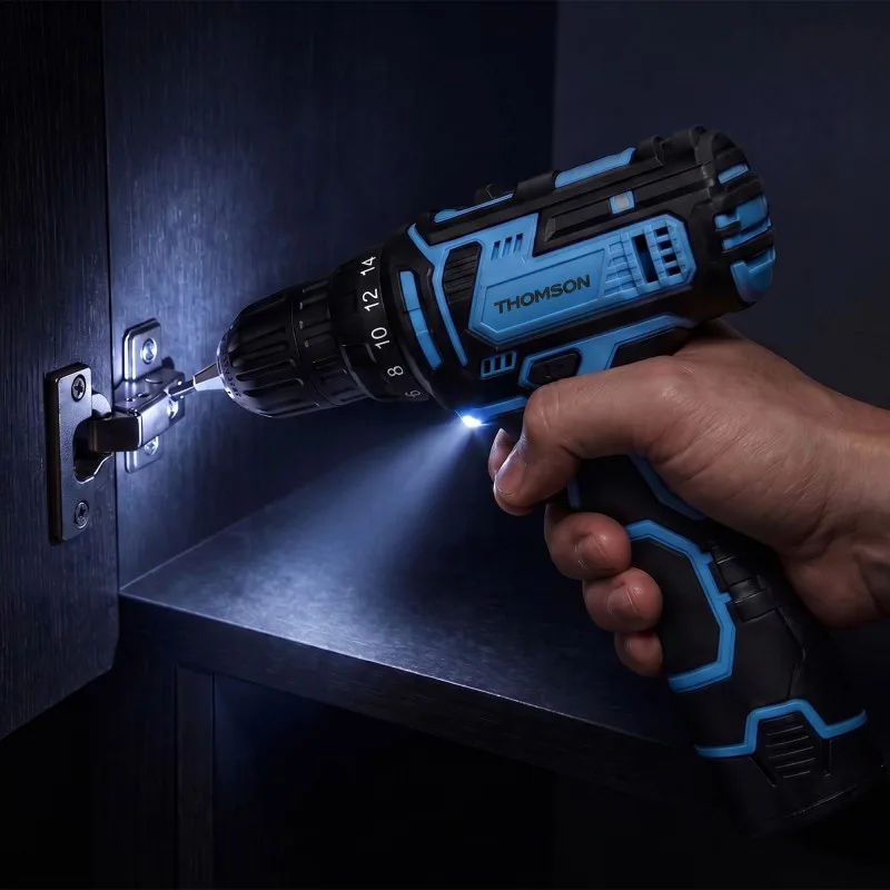 THOMSON - VIO_DRILL12 - Perceuse-visseuse sans fil 12V - 20Nm - 2 vitesses - Mandrin 10mm - miniature 6 - Zenkaa