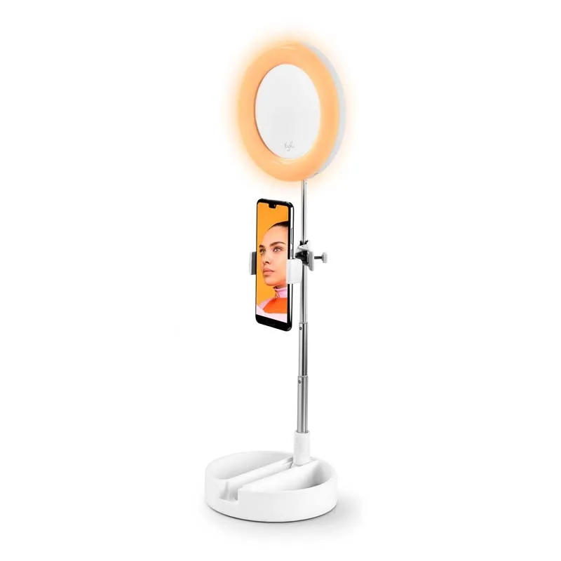 MIROIR SELFIE AVEC LED YOGHI - miniature 2 - Zenkaa