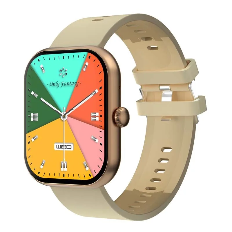 MONTRE CONNECTÉE CADRAN GOLD 2 BRACELETS SILICONE NOIR ET BEIGE INWATCH II GOLD ICONIC - miniature 3 - Zenkaa