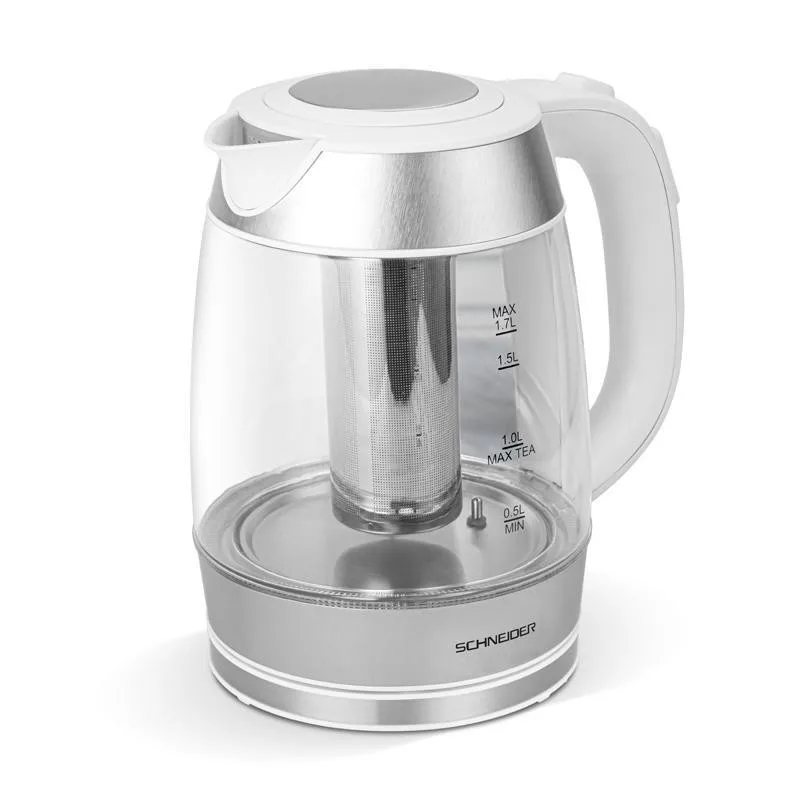 Schneider - SCKE236TP - Bouilloire théière avec infuseur - 6 températures - Verre 1,7 L - 2200 W - miniature 3 - Zenkaa