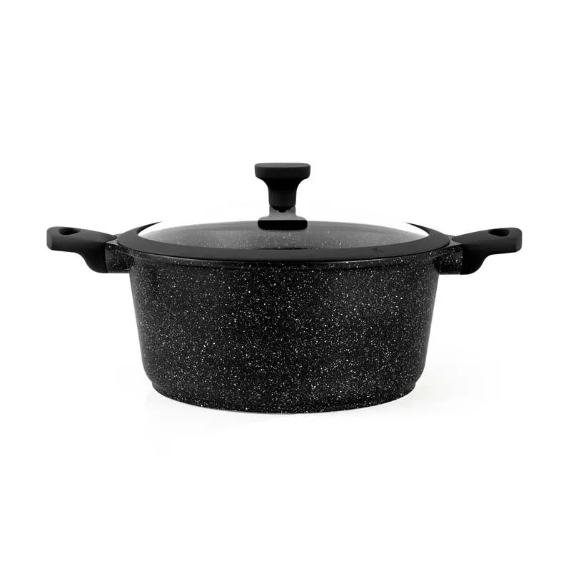 Faitout 24cm fonte d'aluminium anti adhésif TFI OPALE_V2 Durand Dupont - Zenkaa