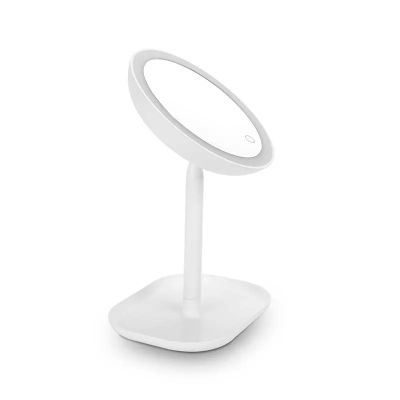 Yoghi - BEAUTY STAND - Miroir grossissant LED tactile - 10X - 16 cm - Intensité réglable - Base de rangement intégrée - miniature 3 - Zenkaa