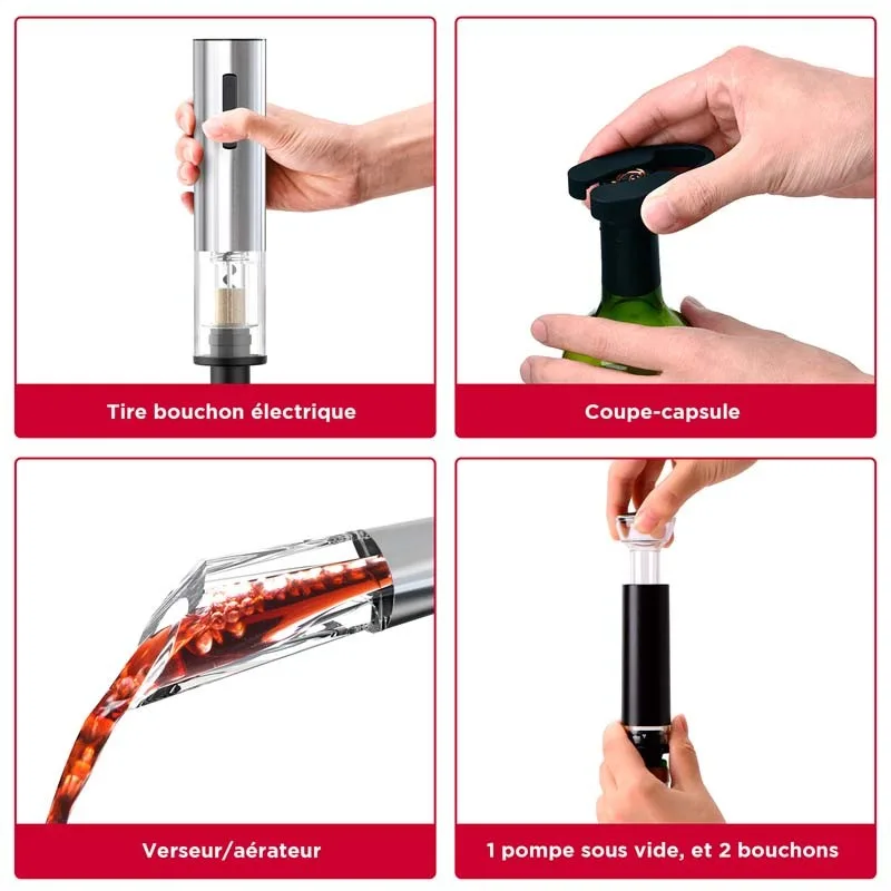 Durand Dupont - Coffret sommelier 6-en-1 avec tous les accessoires SAUVIGNON - miniature 2 - Zenkaa