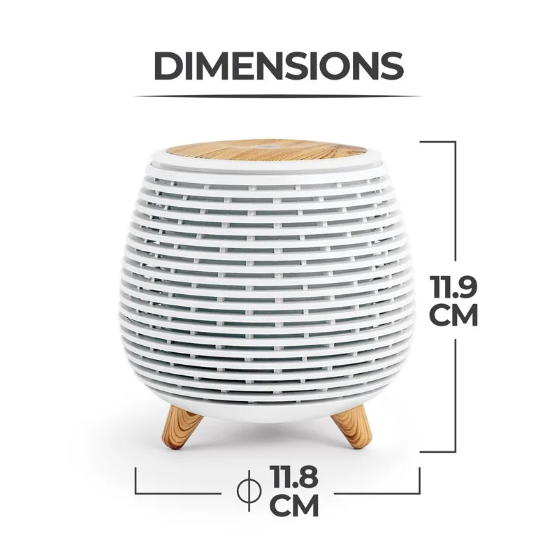 Diffuseur d'arôme, humidificateur et lampe Ultrasonique AROMI blanc Yoghi - miniature 7 - Zenkaa