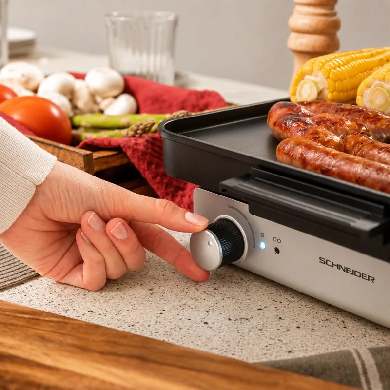 Schneider - SCPL1800MAG - Plancha électrique - 1800 W - Plaque amovible - 1200 cm² - miniature 4 - Zenkaa