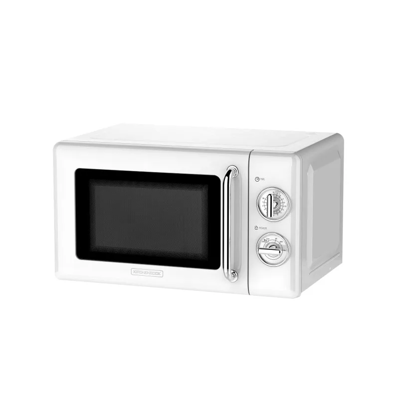 Kitchencook - KMO20 Retro White - Micro-ondes 20L rétro - 700W - Commandes mécaniques - miniature 3 - Zenkaa