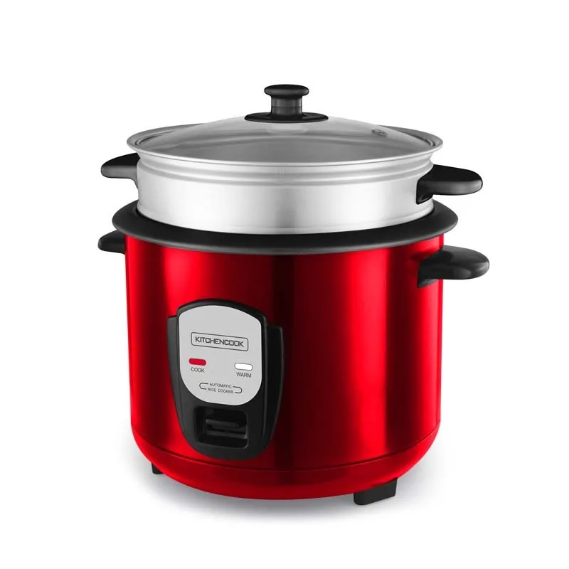 Cuiseur à riz de 1,8 L rouge avec panier vapeur JAPAN X RED de Kitchencook - miniature 5 - Zenkaa