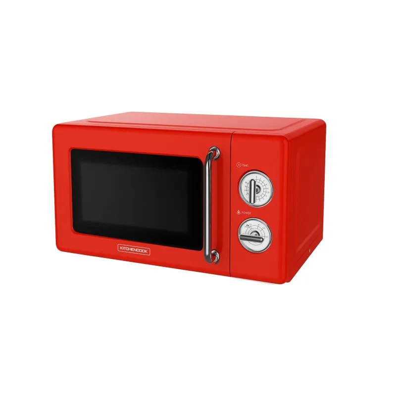 Kitchencook - KMO20 Retro Red - Micro-ondes 20L rétro - 700W - Commandes mécaniques - miniature 2 - Zenkaa