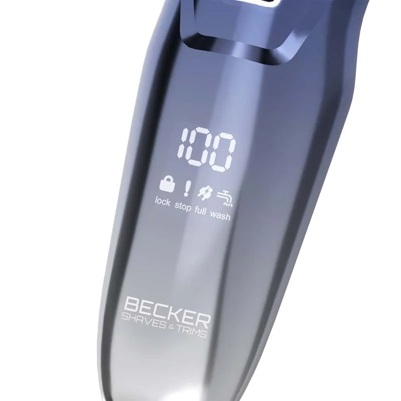 Rasoir à 3 têtes sans fil avec lames inox Shave Y Becker - miniature 7 - Zenkaa