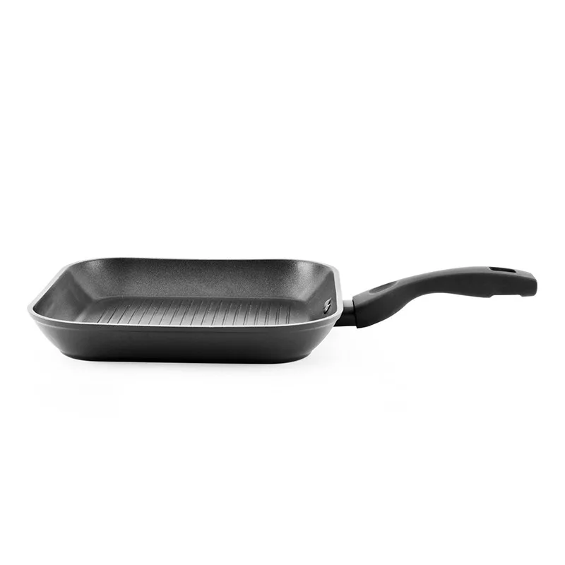 Grill aluminium forgé anti adhésif TFI 28cm NOA Kitchencook - miniature 5 - Zenkaa