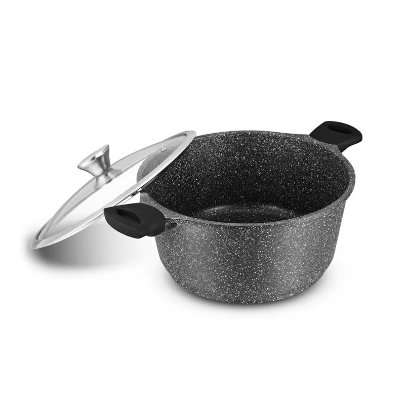 Faitout fonte d'aluminium anti adhésif 24cm TFI GISORS Durand Dupont - miniature 2 - Zenkaa